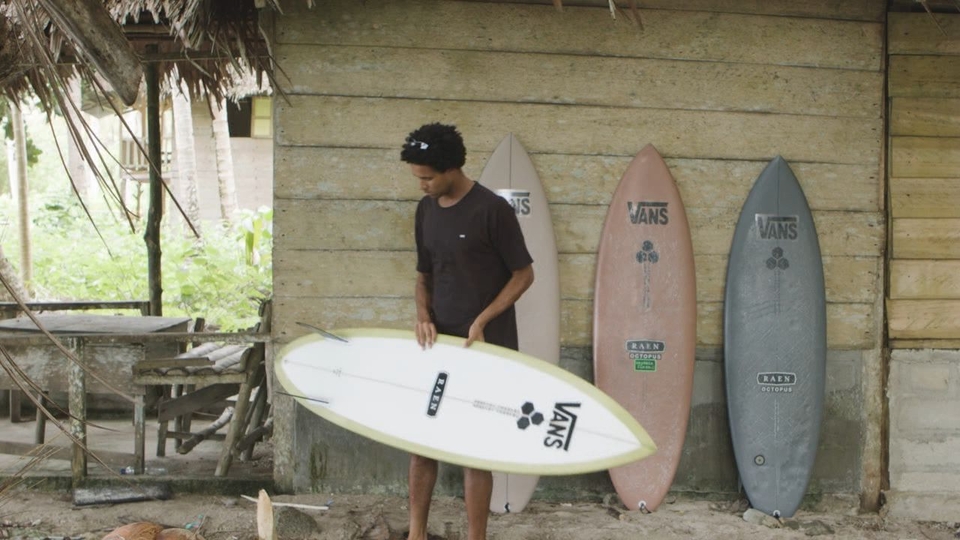 Surfboard twin fin